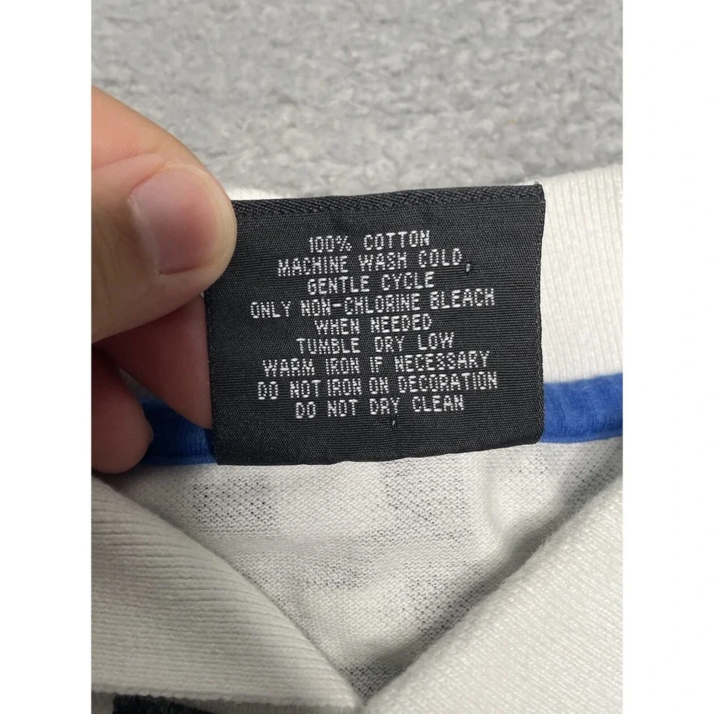 South Pole Mens 2XL White All Over Print‎ SPD Wicked Fashion MCMXCI Polo Shirt - Picture 3 of 6